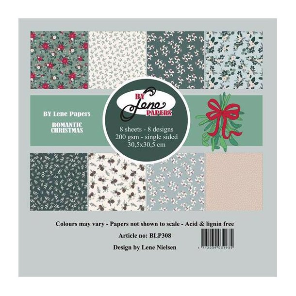 By Lene - Blok 12'' - Romantic Christmas / Romatisk Jul