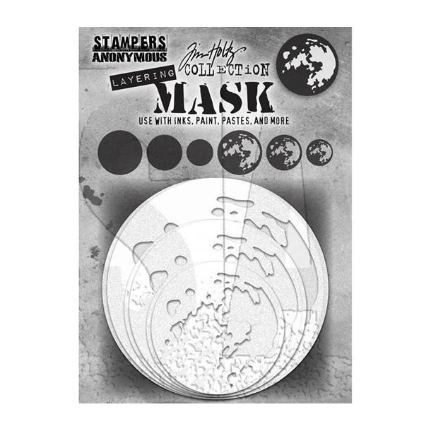 Tim Holtz - Layering Mask - Moon Mask