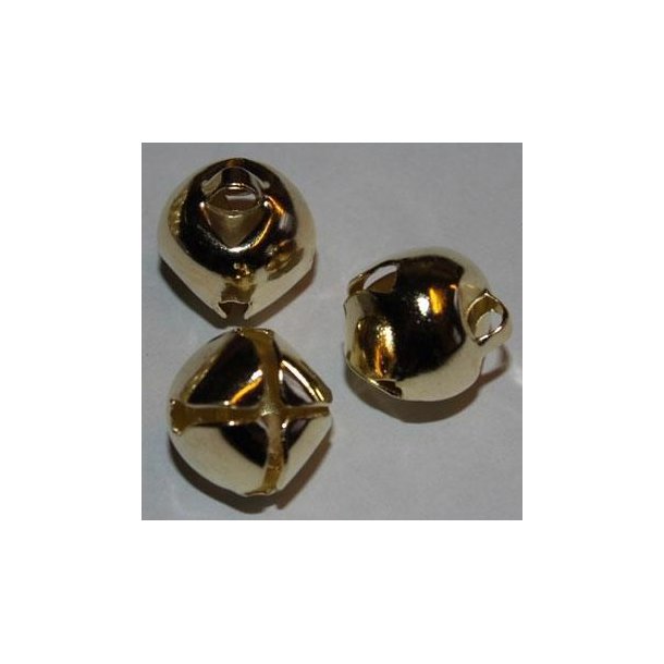 Bjlder ca. 9mm i diameter - guld-farvet - 1 stk
