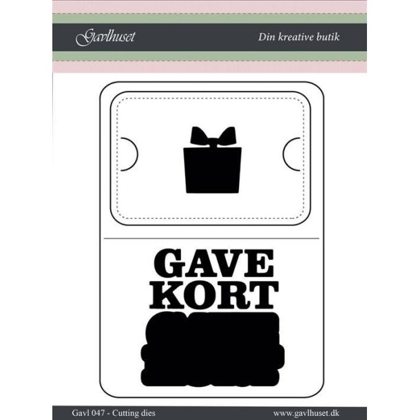 Gavlhusets Design - Die - Gavekort