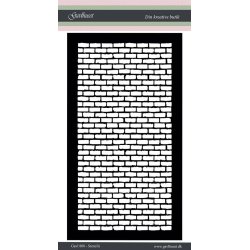 Gavlhusets Design - Stencil - Mursten - Lodret