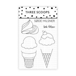 Three Scoops - Stempel - Jubilumsstempel - Isvafler - TSSM0170