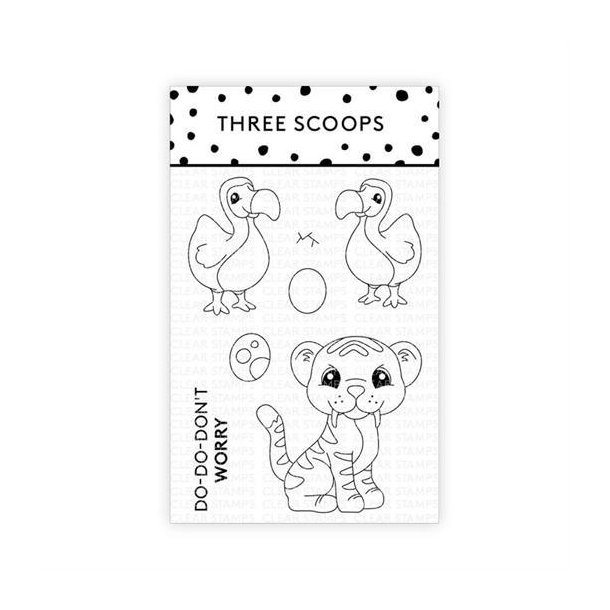 Three Scoops - Stempel - Sabeltiger & Dodo - TSSM0181