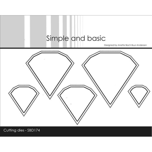 Simple and Basic - Die - Outline Diamonds / Diamanter