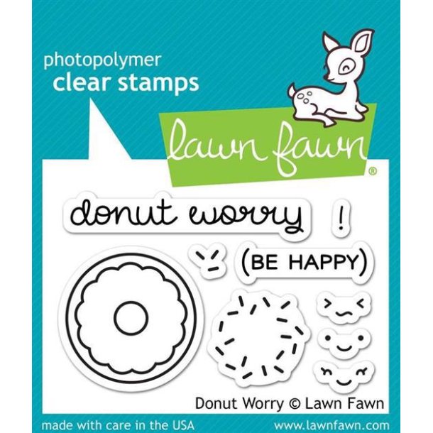 Lawn Fawn - Stempel - Donut Worry / Donut