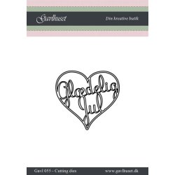 Gavlhusets Design - Die - Hjerte m. Gl�delig Jul