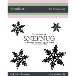 Gavlhusets Design - Stempel - Juletekster - Snefnug...