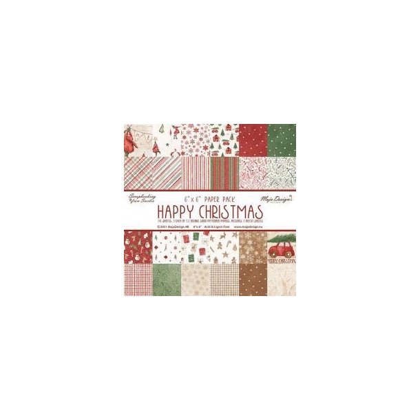 Maja Design - Paper Pad / Blok - Happy Christmas - 6x6