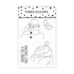 Three Scoops - Stempel - Christmas cupcake - TSSM0193