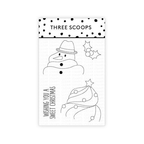 Three Scoops - Stempel - Christmas cupcake - TSSM0193