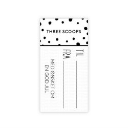 Three Scoops - Stempel - Til & fra tag-stempel - TSSL1134