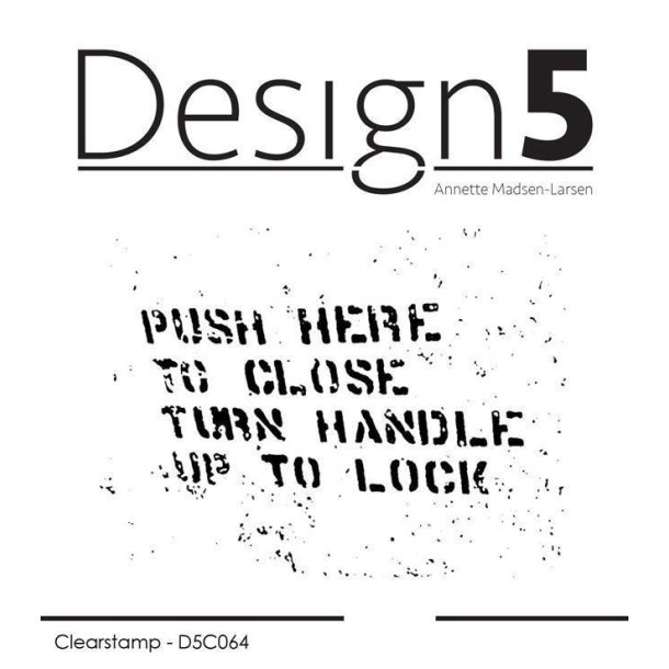 Design5 - Stempel - Mixed Media - Push Here