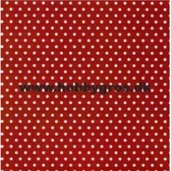 Karton med prikker - rd/hvid