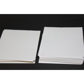 Karton Brikker / Pap Firkanter til Patchwork, 10x10 cm