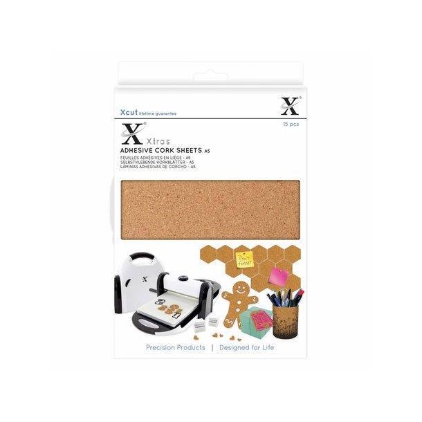 Xcut - Adhesive Cork Sheets / Klbende korkplader A5