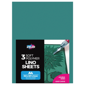 Zieler - Linoleumsark - A4 - 3 stk