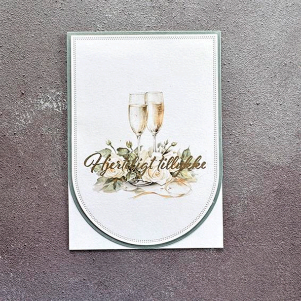 Simple and basic - Stempel - Hjerteligt Tillykke