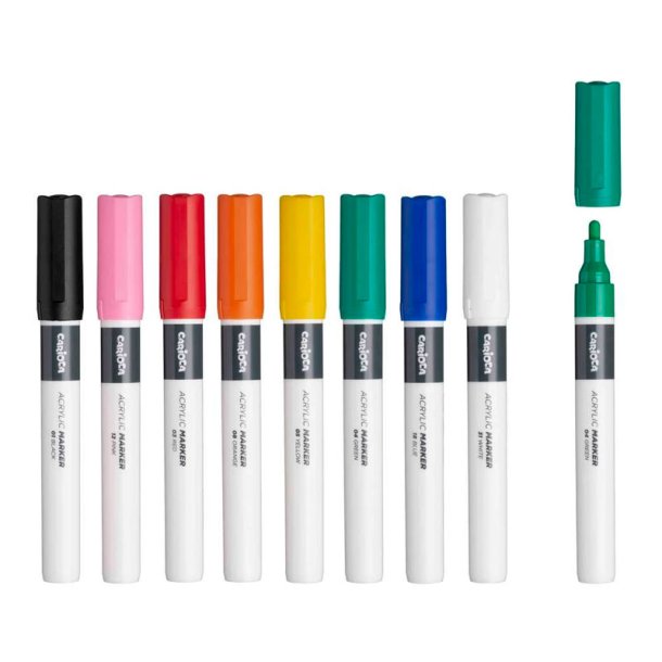 CARIOCA PLUS - Acrylic Marker - 8stk