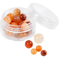 Agat stenperler - Lys brun