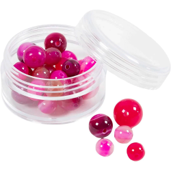 Agat stenperler - Pink