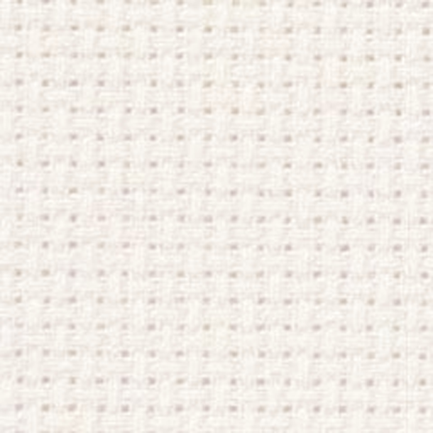 Aida stof - 7 x 7 tr�de - 25 x 27,5 cm - Hvid