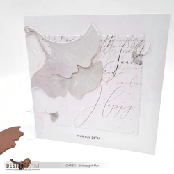 Alexandra Renke Die - Ginkgo leaves with eyelets