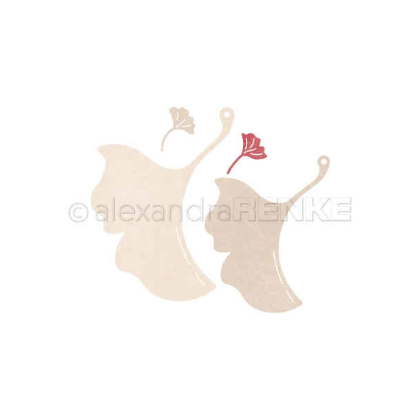 Alexandra Renke Die - Ginkgo leaves with eyelets