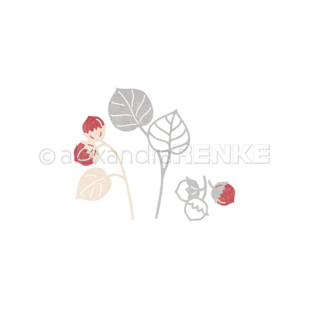 Alexandra Renke Die - Hazelnut branch set