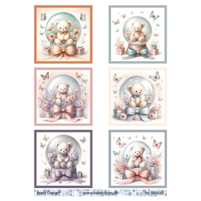 Barto Design - 3D ark - Bamser i kugler