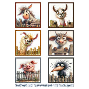 Barto Design - 3D ark - Glade bondegrdsdyr bag hegn