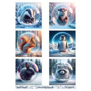 Barto Design - 3D ark - Dyr i bobler