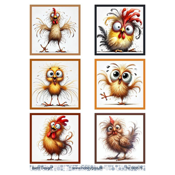 Barto Design - 3D ark - Finurlige kyllinger