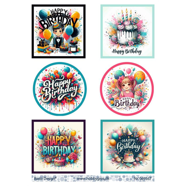 Barto Design - 3D ark - Happy Birthday