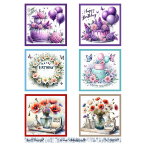 Barto Design - 3D ark - Happy Birthday-kager