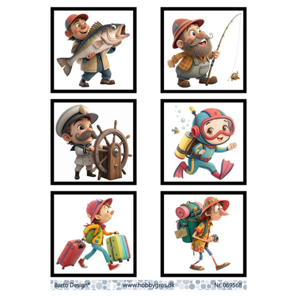 Barto Design - 3D ark - Havets folk og rejsende