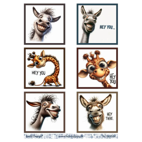 Barto Design - 3D ark - Hey you - Giraf og �sel