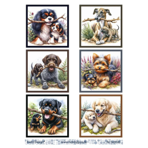 Barto Design - 3D ark - Hunde med pind 2