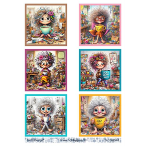 Barto Design - 3D ark - Skr bedstemor med kop