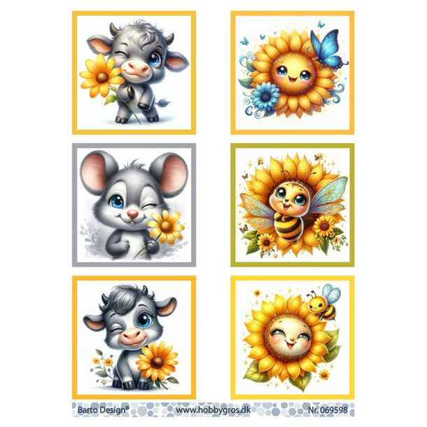 Barto Design - 3D ark - S�de solsikker