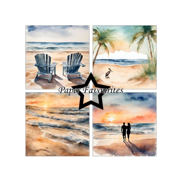 Paper Favourites - Blok 12" - Beachy / Strand