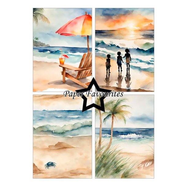 Paper Favourites - Blok A5 - Beachy / Strand