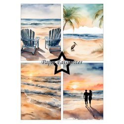 Paper Favourites - Blok A5 - Beachy / Strand