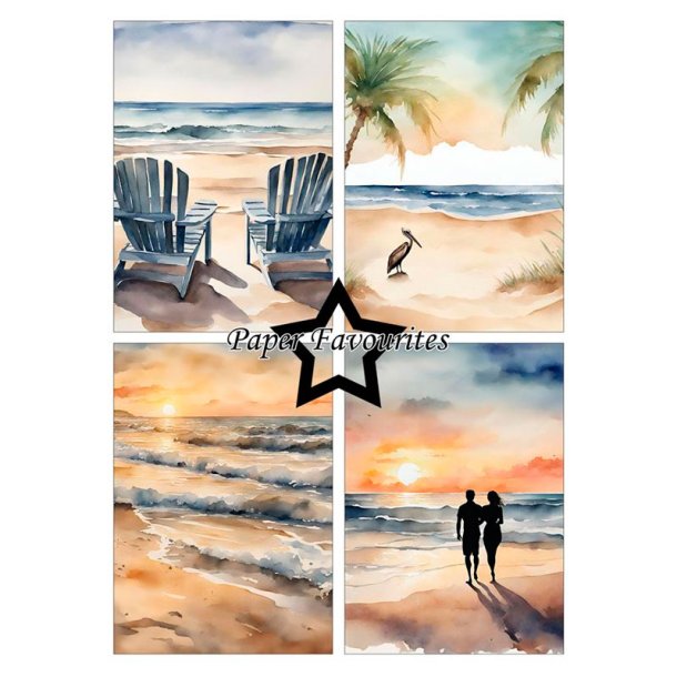 Paper Favourites - Blok A5 - Beachy / Strand