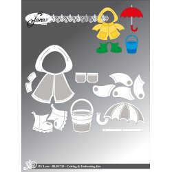 By Lene - Die - Tilbehr til Sd panda BLD1727 #1 / Regntj