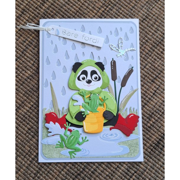 By Lene - Die - Tilbehr til Sd panda BLD1727 #1 / Regntj