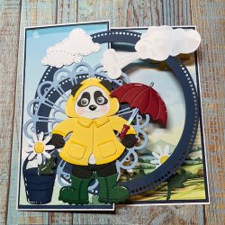 By Lene - Die - Tilbehr til Sd panda BLD1727 #1 / Regntj
