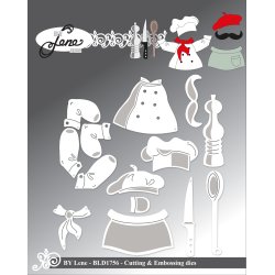 By Lene - Die - Tilbehr til Glade grise BLD1755 #1 Kok