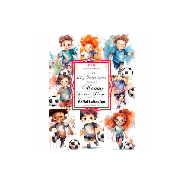 Felicita Design - Toppers - Happy Soccer Player / Glad fodboldspiller
