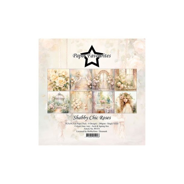 Paper Favourites - Blok 12" - Shabby Chic Roses
