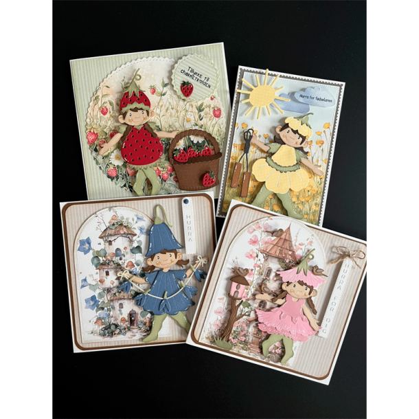 Gavlhusets Design - Die - Kjoler - Sm�rblomst og jordb�r